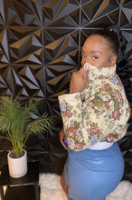 Load image into Gallery viewer, FLORAL PRINT CROP JACKET