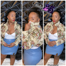 Load image into Gallery viewer, LEATHER MINI SKIRT