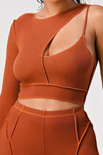 Load image into Gallery viewer, ONE SHOULDER STITCH SET (2 COLORS)