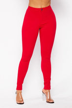Load image into Gallery viewer, HIGH RISE STRETCH SKINNY JEANS (7COLORS)