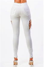 Load image into Gallery viewer, DISTRESSED HIGH WAIST JEANS