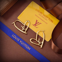 Load image into Gallery viewer, HEART LV HOOPS