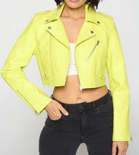 Load image into Gallery viewer, YESI BIKER CROP JACKET (3COLORS)