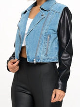 Load image into Gallery viewer, DENIM LOVES LEATHER JACKET