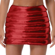 Load image into Gallery viewer, METALLIC TUBE SKIRT (2COLORS)